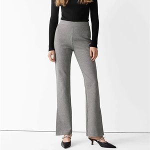 & Other Stories Houndstooth Pull On Pants Size M